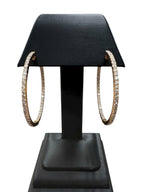 14k Rose Gold Inside Out Diamond Earrings