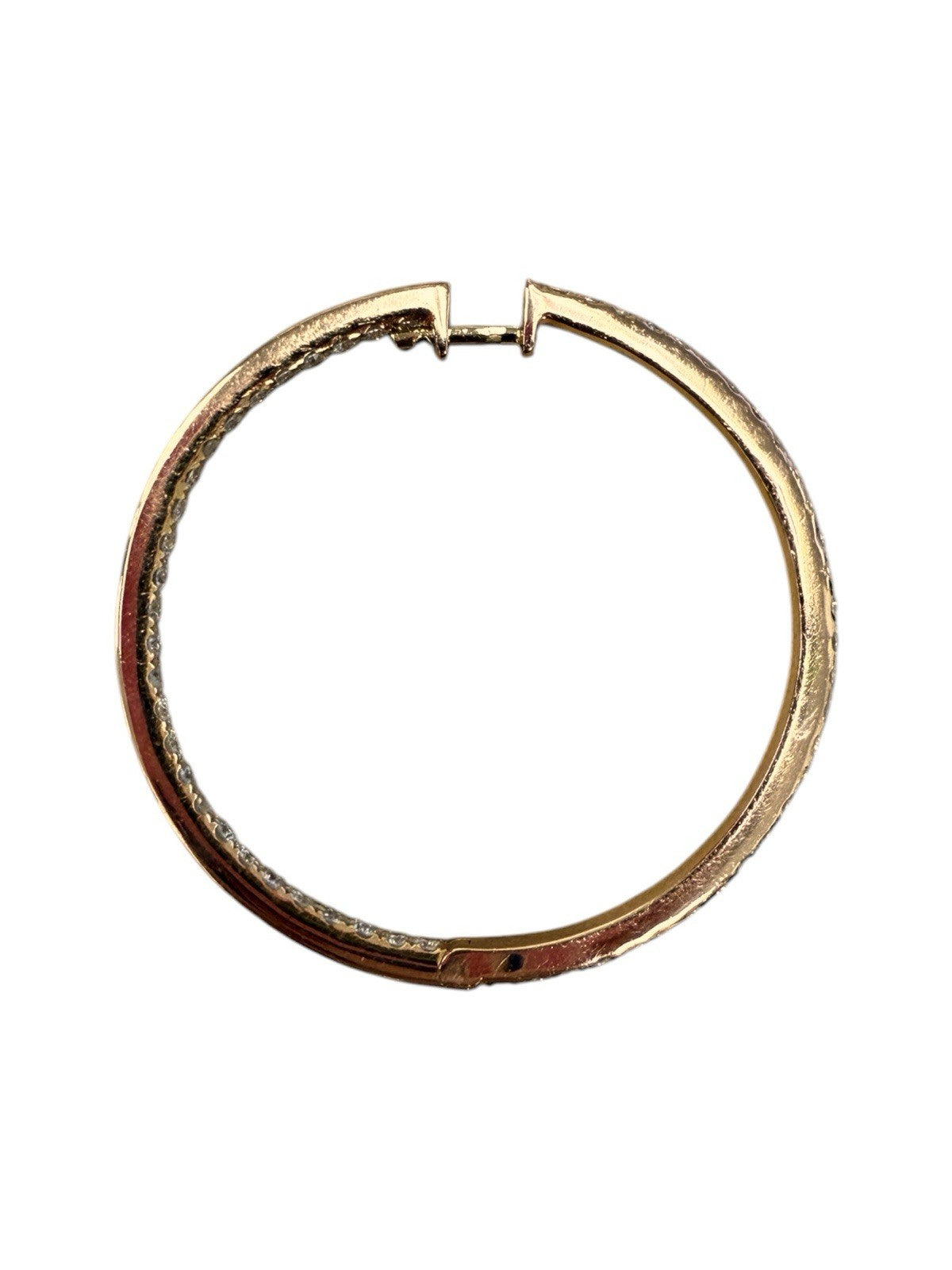 14k Rose Gold Inside Out Diamond Earrings