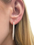 14k Rose Gold Inside Out Diamond Earrings