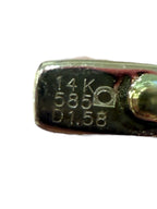 14k Rose Gold Inside Out Diamond Earrings