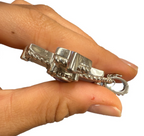 JUDITH RIPKA 925 Sterling Silver Real Amethyst MOP & C Z Cross Charm Pendant