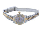 Rolex Two-Tone 18K Gold Oyster Perpetual Ref. 67193 Diamond Bezel & MOP Dial