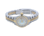 Rolex Two-Tone 18K Gold Oyster Perpetual Ref. 67193 Diamond Bezel & MOP Dial