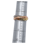 Cartier Trinity Rolling Ring 18k Yellow Rose & White Gold
