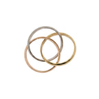 Cartier Trinity Rolling Ring 18k Yellow Rose & White Gold