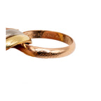 Cartier Trinity Rolling Ring 18k Yellow Rose & White Gold