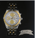 Breitling Chronomat D13352 MOP Dial 18k TT Bezel and Band with Box and Papers