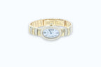 Cartier Baignoire 18k Yellow Gold Off White Roman Dial Quartz Women's Watch