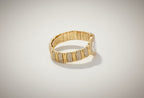 Cartier Baignoire 18k Yellow Gold Off White Roman Dial Quartz Women's Watch