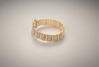 Cartier Baignoire 18k Yellow Gold Off White Roman Dial Quartz Women's Watch