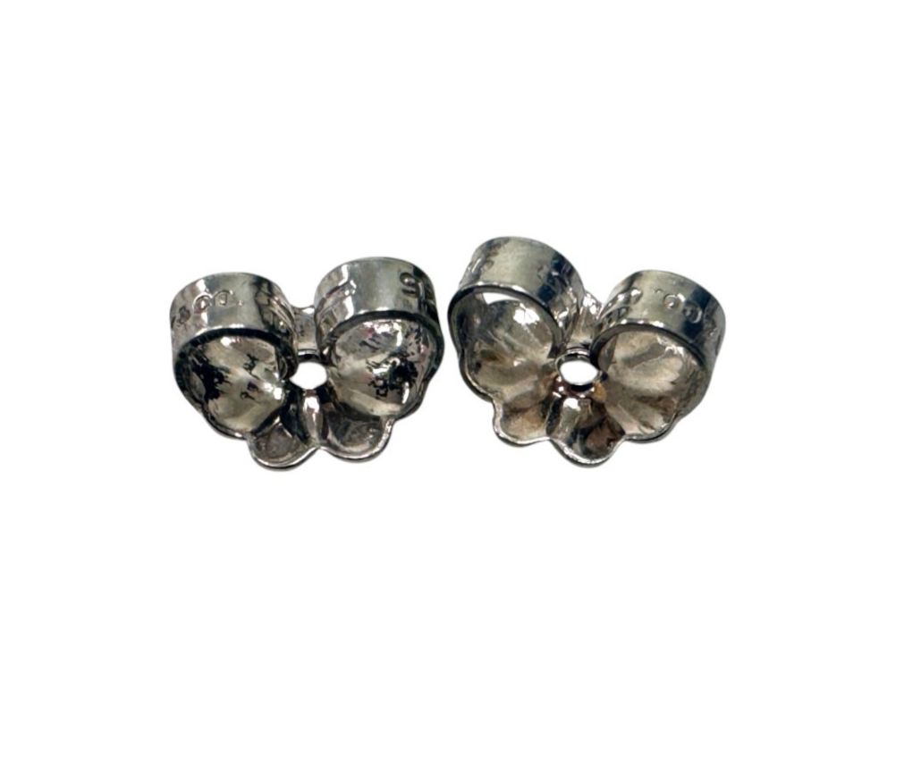 Tiffany & Co. Sterling Silver Mexico Puffed Heart Stud Earrings