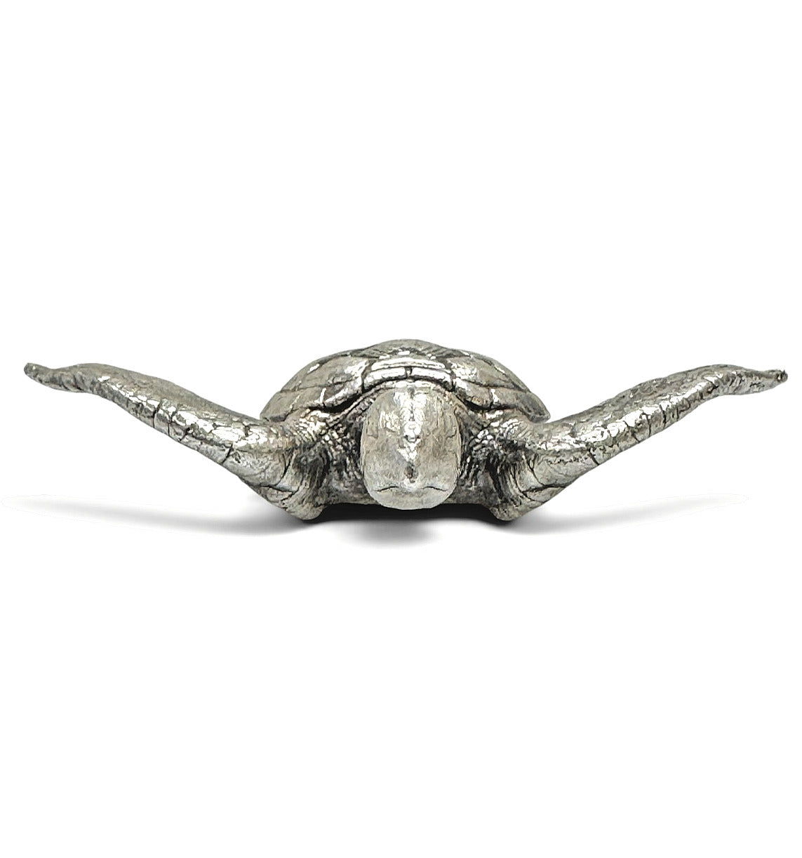 Gold Spartan Sea Turtle Hand-Poured 999+ Silver 1 oz Collectible Sculpture