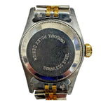 Ladies Rolex Datejust Two Tone Tuxedo Dial Watch Ref 69173  26mm