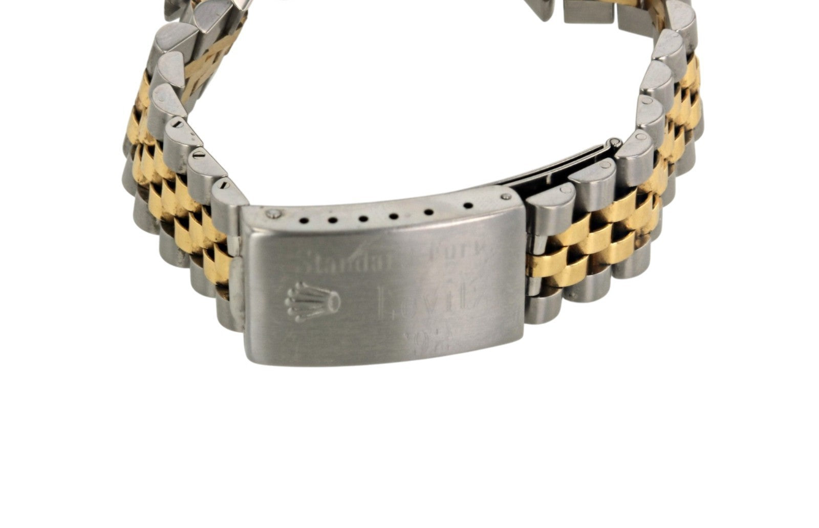 Rolex Oyster Perpetual Datejust 15223 34mm Two-Tone Steel 18K Gold Black Dial