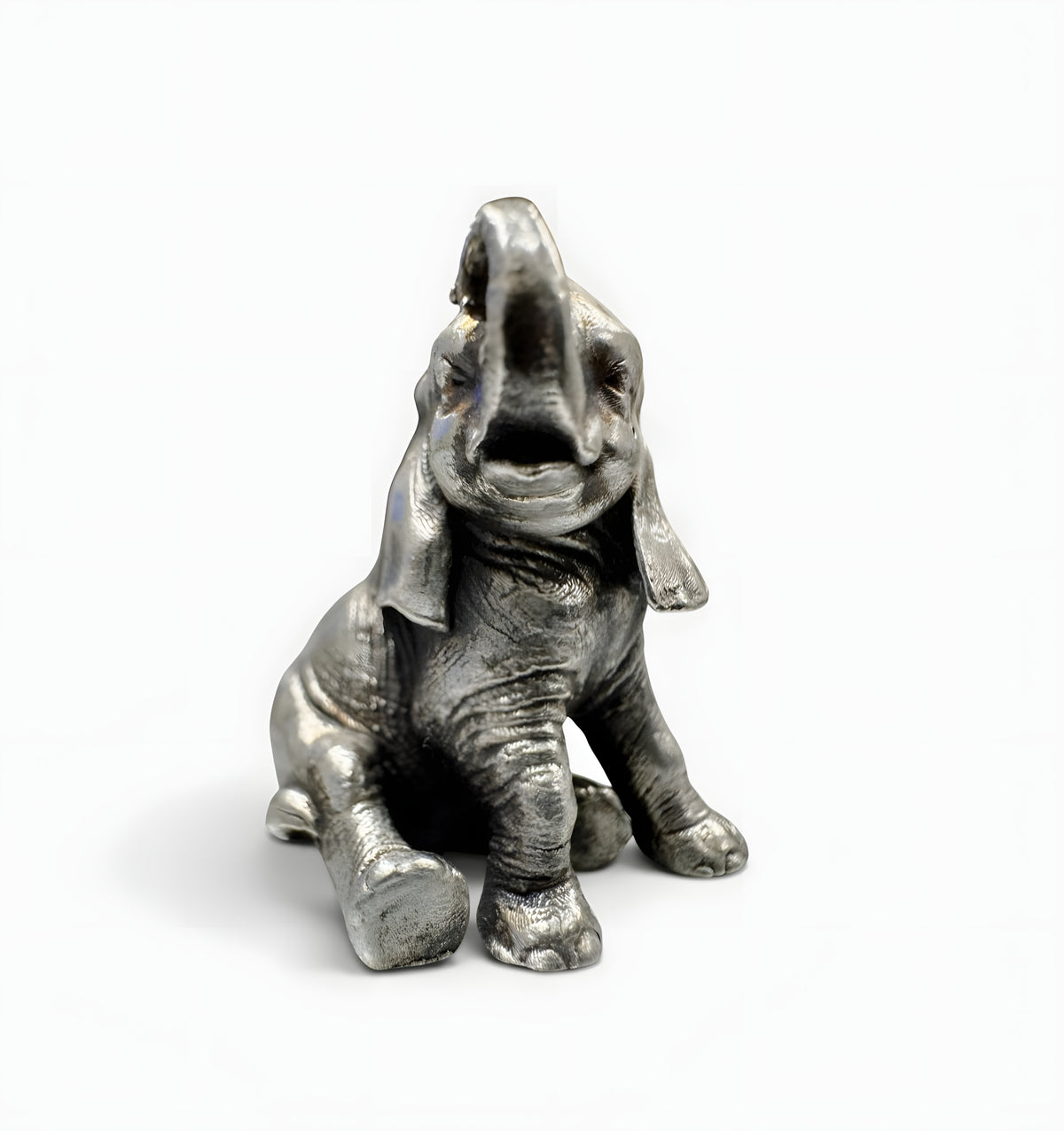 Gold Spartan Hand Poured 999+ Pure Silver 1 oz Baby Elephant Collectible