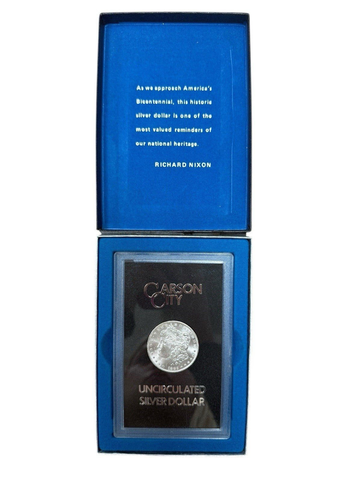 1882-CC Morgan Carson City Silver Uncirculated Box Included