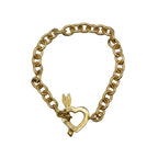 Tiffany & Co. Cupid's Bracelet Arrow Heart 18K Gold Toggle Clasp