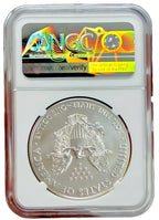 2020-(W) 1oz Silver American Eagle $1 Coin PCGS MS 70 First Strike (West Point)