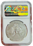 2020-(W) 1oz Silver American Eagle $1 Coin PCGS MS 70 First Strike (West Point)