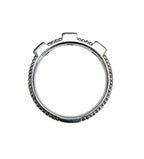 Judith Ripka 925 Sterling Silver CZ Braided Band Ring Size 10, 5.4g