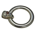 Judith Ripka 925 Sterling Silver Gemstone Charm Ring Size 8 Modern Design