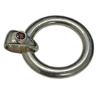 Judith Ripka 925 Sterling Silver Gemstone Charm Ring Size 8 Modern Design