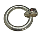 Judith Ripka 925 Sterling Silver Gemstone Charm Ring Size 8 Modern Design