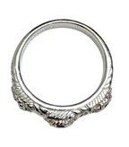 Judith Ripka 925 Sterling Silver Ruby Ring Size 9 Cable Bezel Designer