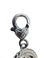 Judith Ripka 925 Sterling Silver CZ JR Logo Charm Pendant Enhancer 6.1g