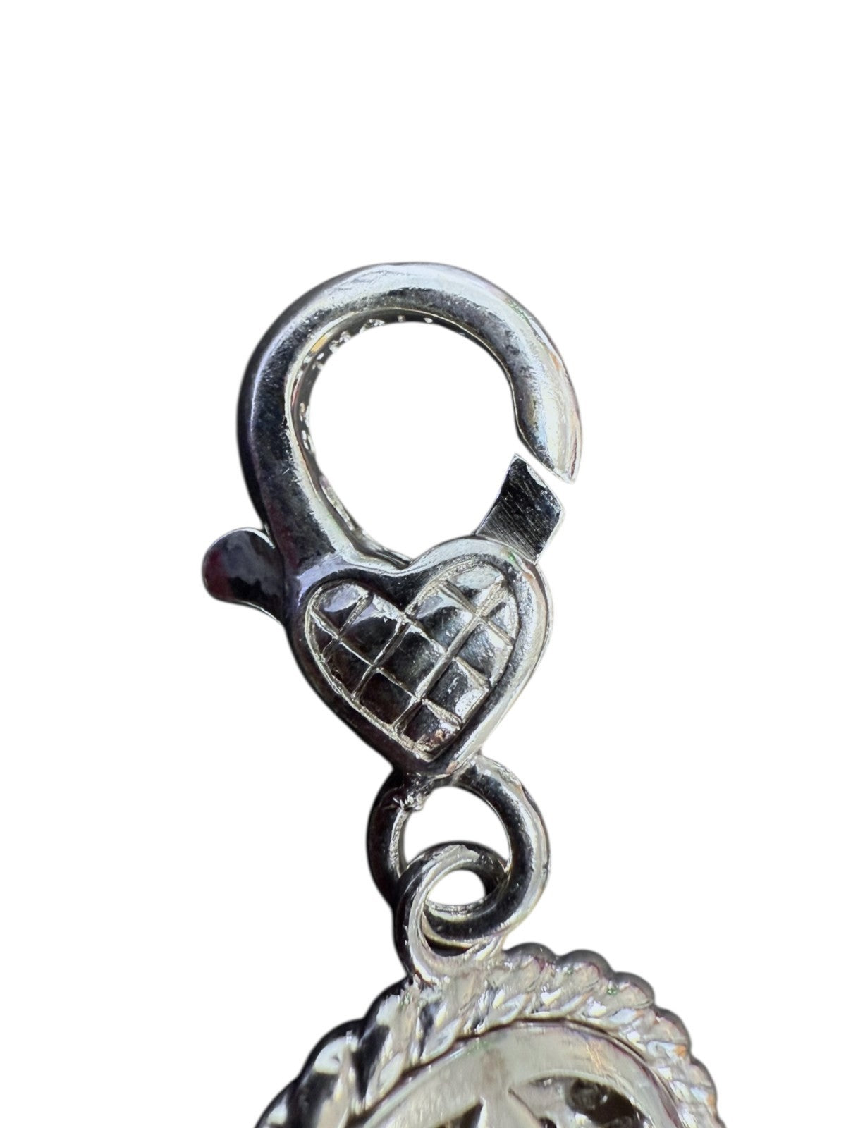 Judith Ripka 925 Sterling Silver CZ JR Logo Charm Pendant Enhancer 6.1g