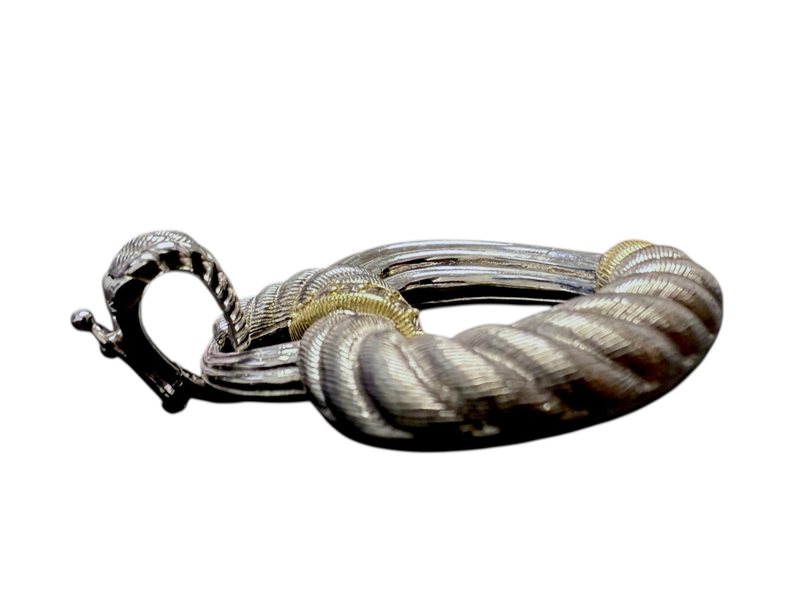 Judith Ripka 925 Sterling Silver Heart Enhancer Pendant CZ Accents 19.5g