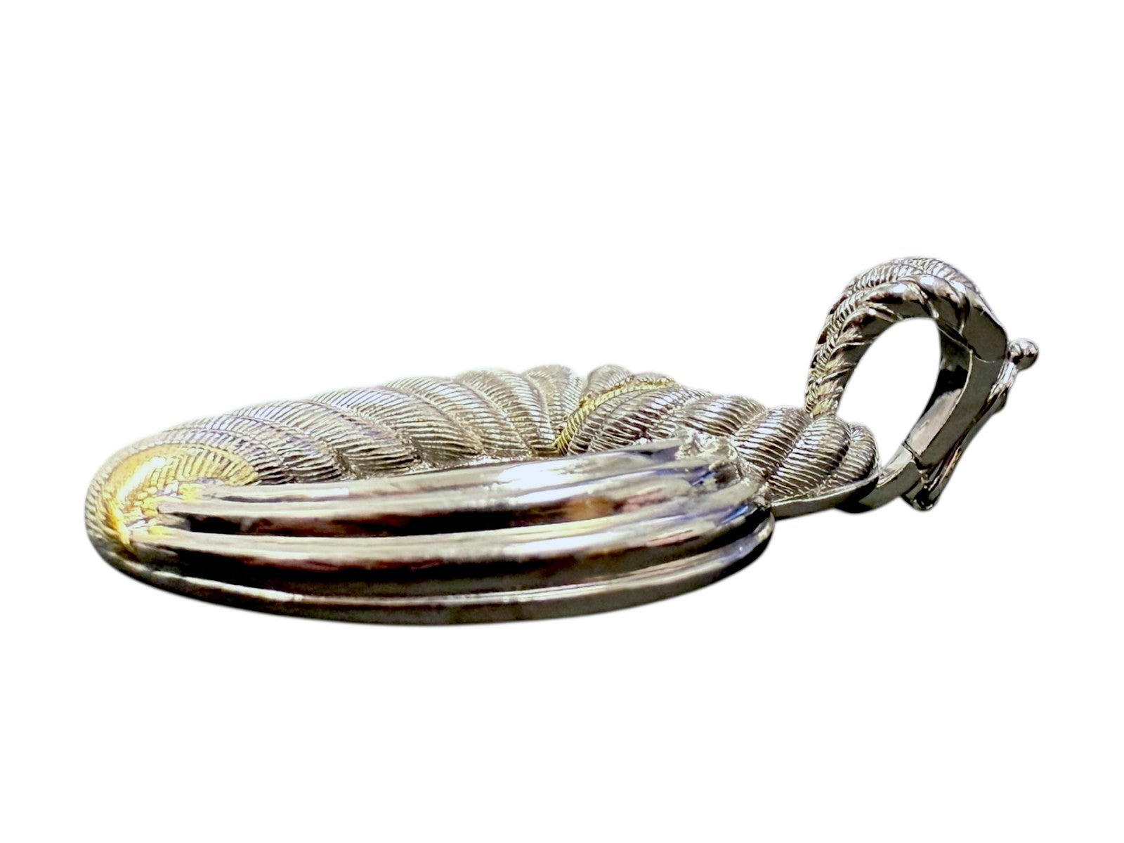 Judith Ripka 925 Sterling Silver Heart Enhancer Pendant CZ Accents 19.5g