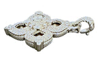 Judith Ripka 925 Sterling Silver Pave CZ Flower Pendant – 14g – 34mm Stateme