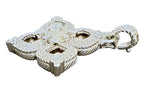 Judith Ripka 925 Sterling Silver Pave CZ Flower Pendant – 14g – 34mm Stateme