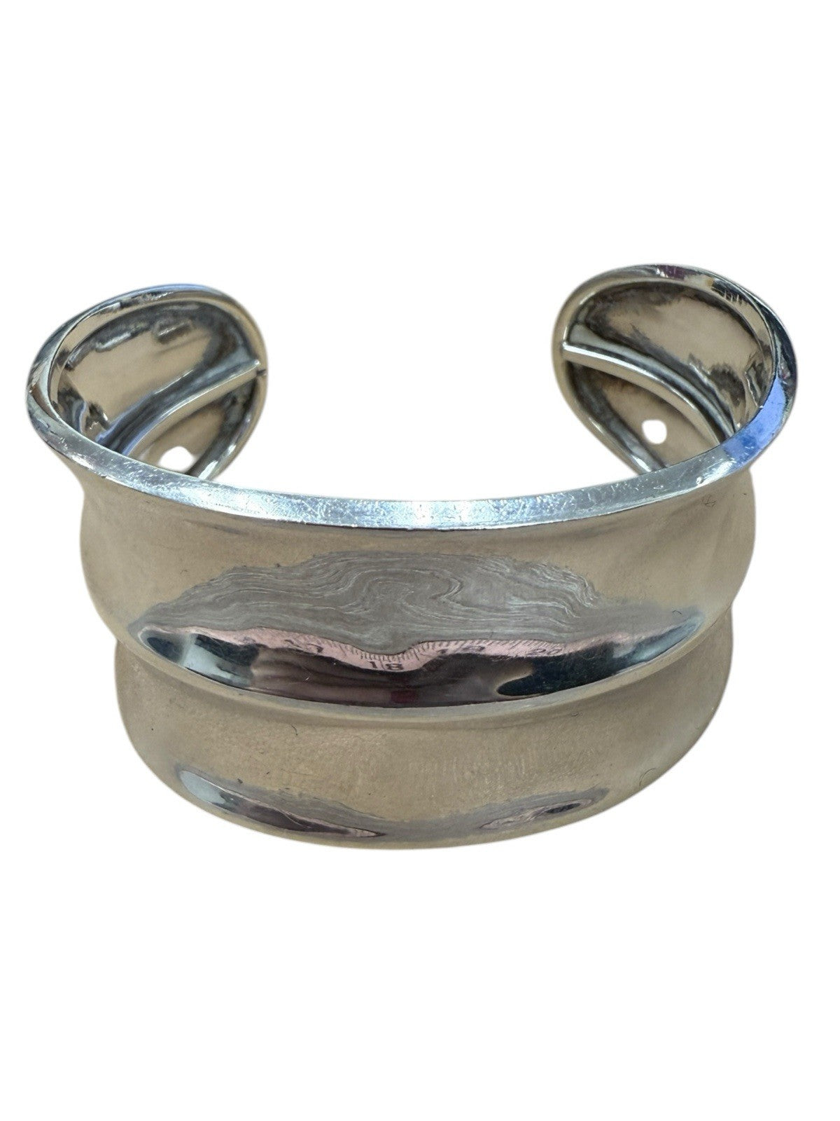 Sterling Silver Mexican Cuff Bracelet 5.5”