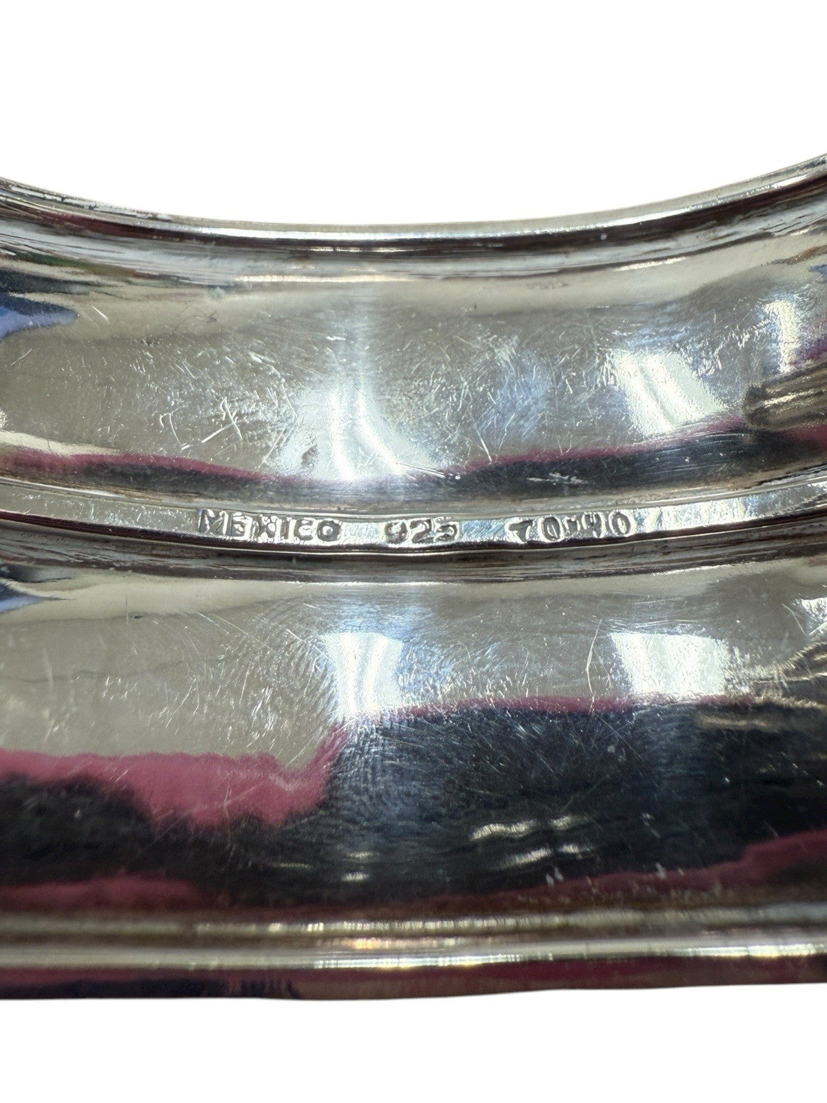 Sterling Silver Mexican Cuff Bracelet 5.5”