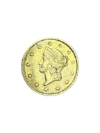 1851 Gold Liberty One $1 Dollar Coin