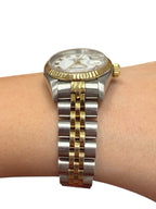 Rolex Datejust 69173 18k Gold and Silver Jubilee Bracelet with Gold Bezel