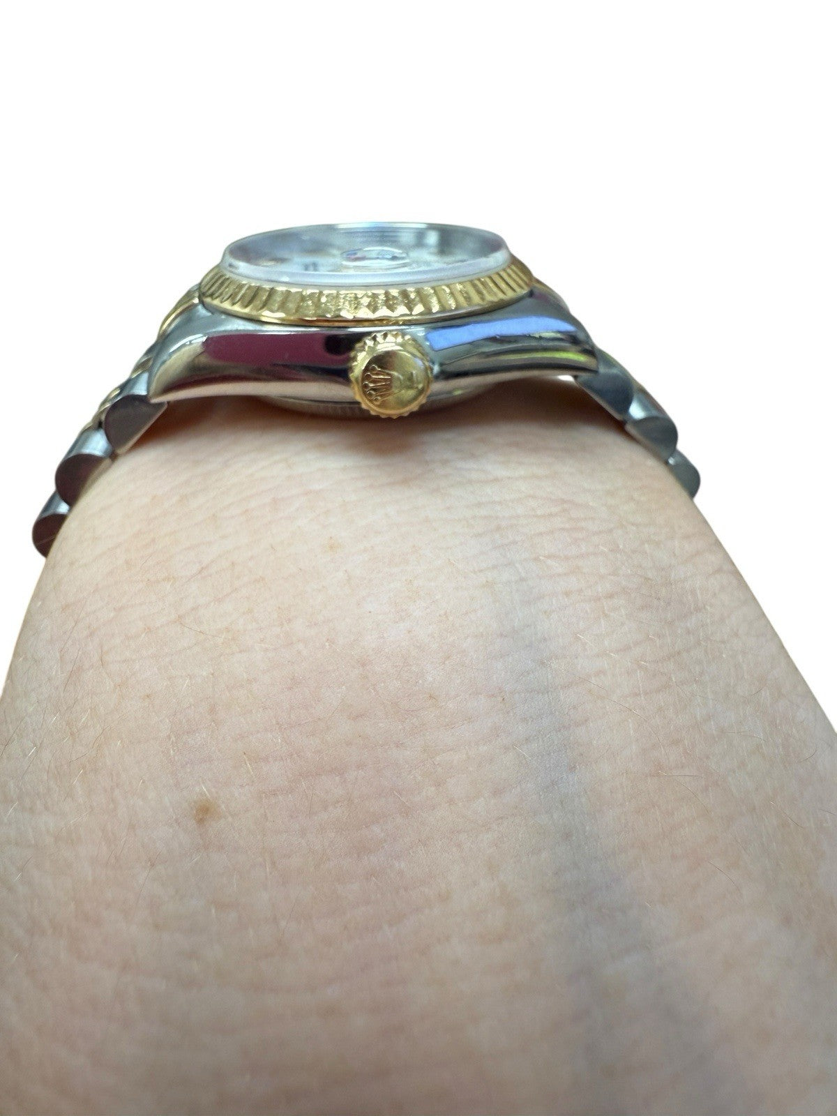 Rolex Datejust 69173 18k Gold and Silver Jubilee Bracelet with Gold Bezel