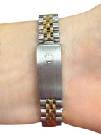 Rolex Datejust 69173 18k Gold and Silver Jubilee Bracelet with Gold Bezel