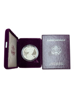 1992 S American Silver Eagle PROOF 1 Oz Silver - Coin & Box & COA
