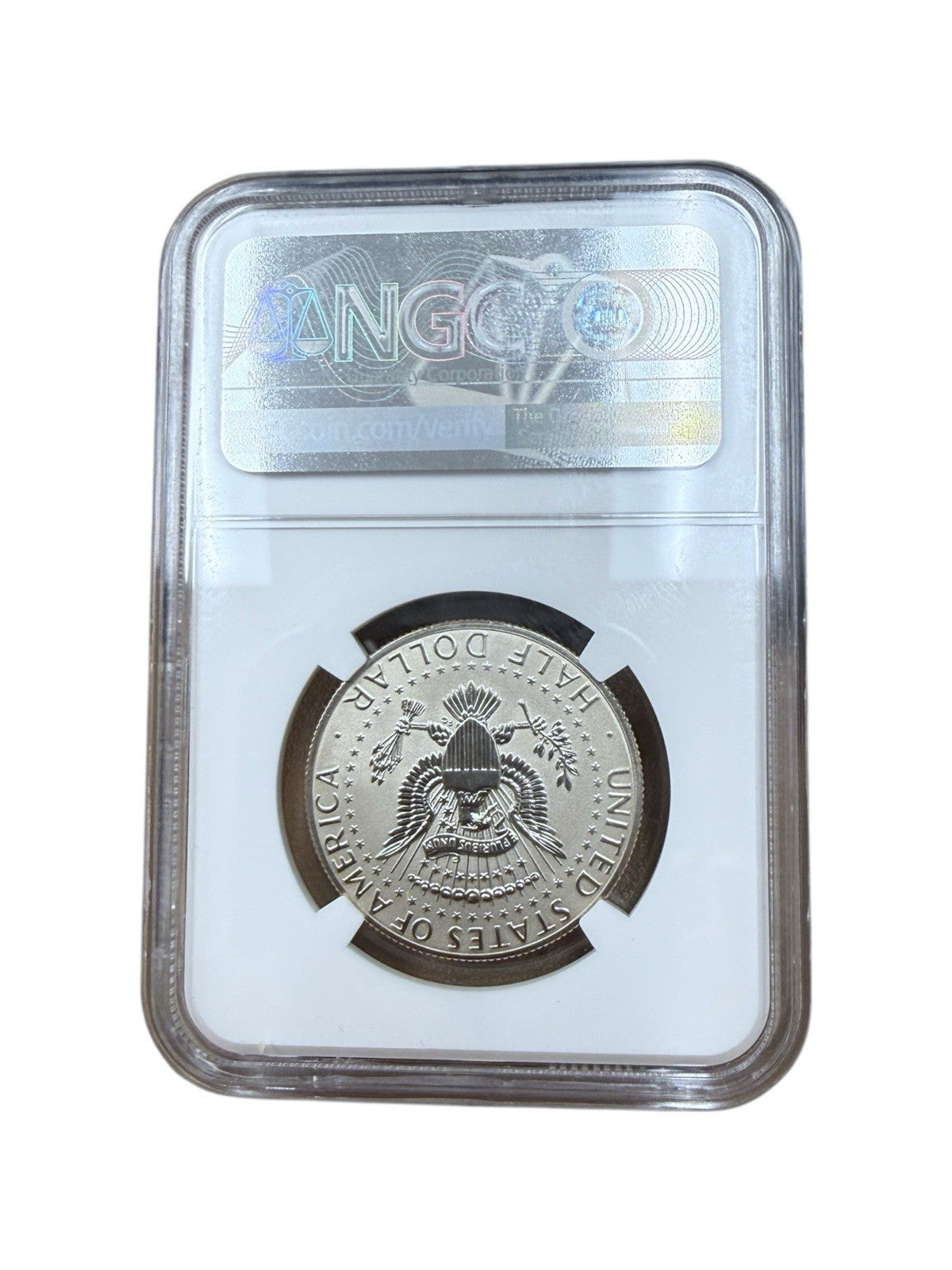 2019 S Kennedy 50C Apollo 50C Reverse Proof PF 70 ENHANCED REV PF NGC