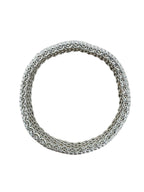Tiffany & Co Sterling Silver Somerset Mesh Bangle Bracelet 16mm