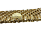 Tiffany & Co 18kt Yellow Gold 15mm Somerset Mesh Bangle Bracelet Size Large