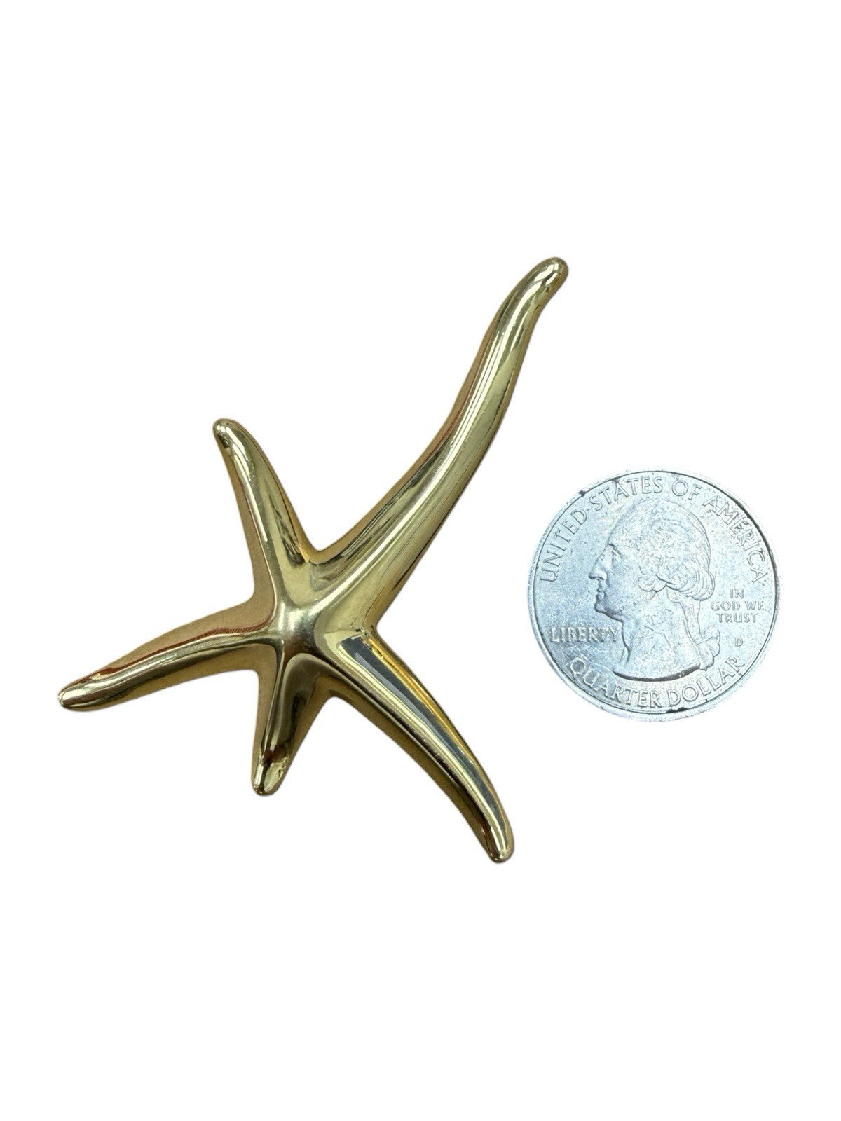 TIFFANY & Co. Elsa Peretti 18K Gold Starfish Pin Brooch Large