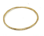 Ippolita 18K Yellow Gold 1.49 CTW Diamond Stardust Organic Bangle Bracelet 6.5