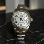Ladies Rolex Oyster Perpetual Date Stainless Steel White Dial Ref#79240