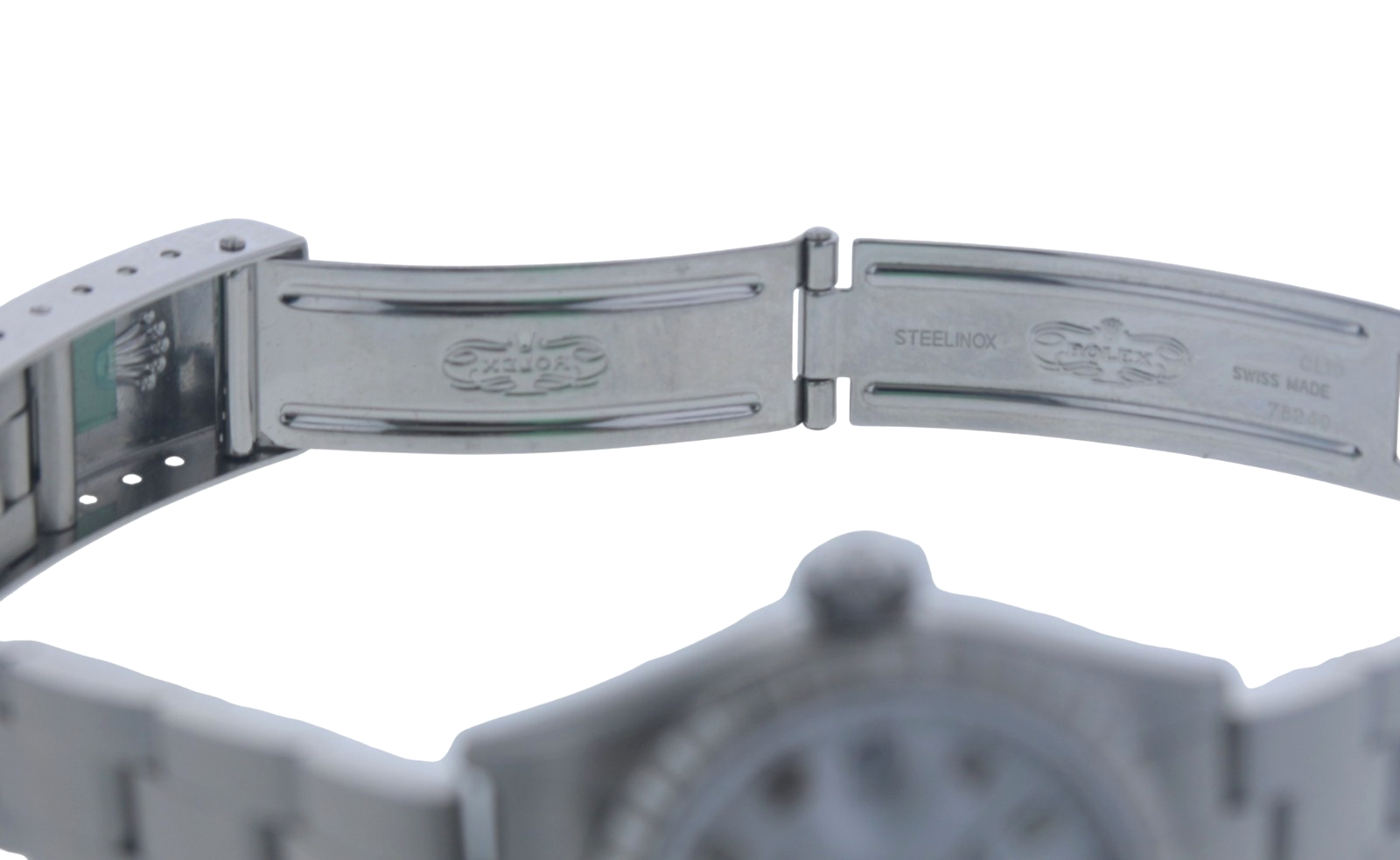 Ladies Rolex Oyster Perpetual Date Stainless Steel White Dial Ref#79240