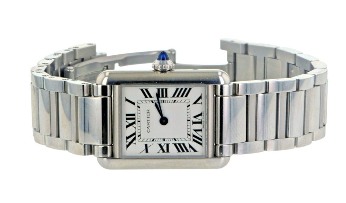 Cartier Tank Must Small WSTA0051 Stainless Steel Quartz Ladies Watch 29.5x22mm