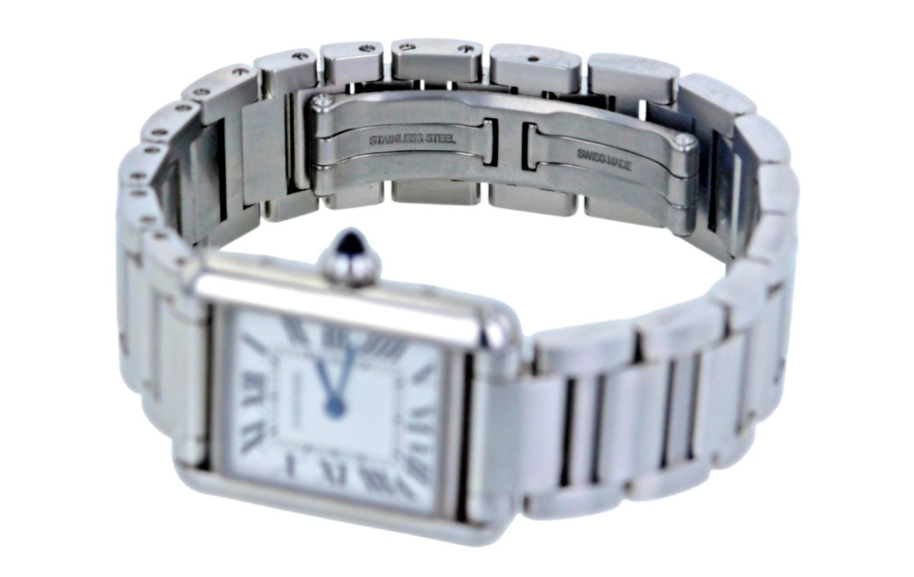 Cartier Tank Must Small WSTA0051 Stainless Steel Quartz Ladies Watch 29.5x22mm